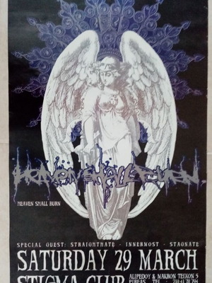Heaven Shall Burn Straighthate Innermost Stagnate concert poster March 2004