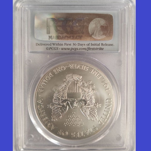 PCGS MS 69 Certified Silver American Eagle 1 Dollar Coin 2014