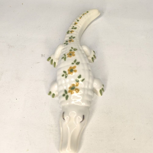 Ceramic crocodile new 20×8