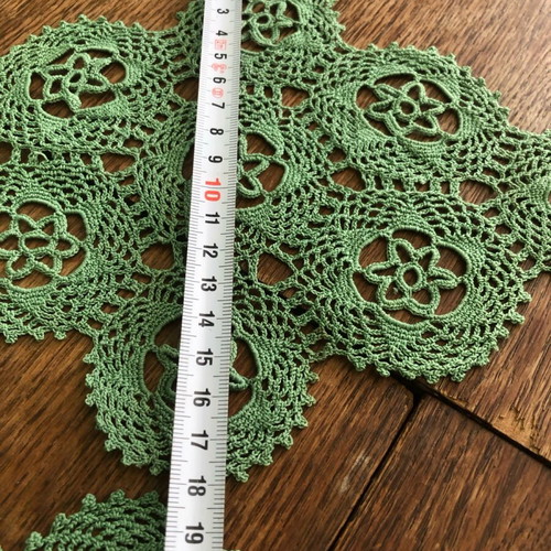Handmade needle embroidery table set like new, 3 pieces