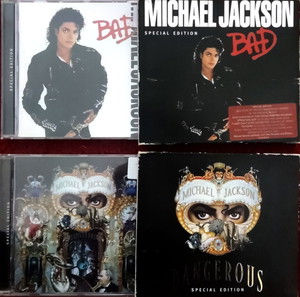Michael Jackson Cd's BAD & DANGEROUS