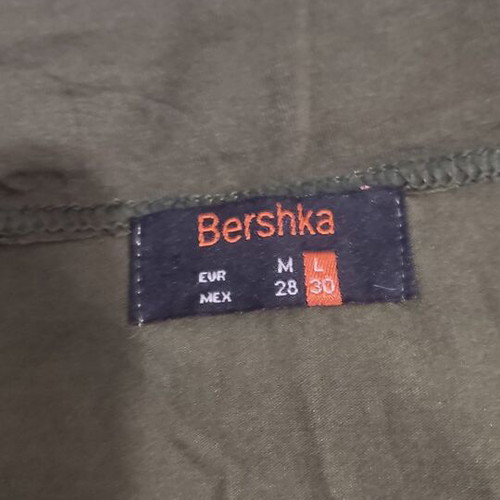 Strapples top khaki elastic Large Bershka like new