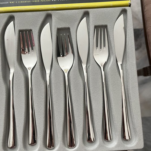 WMF Fish Cutlery Set new, 6 forks and 6 knives