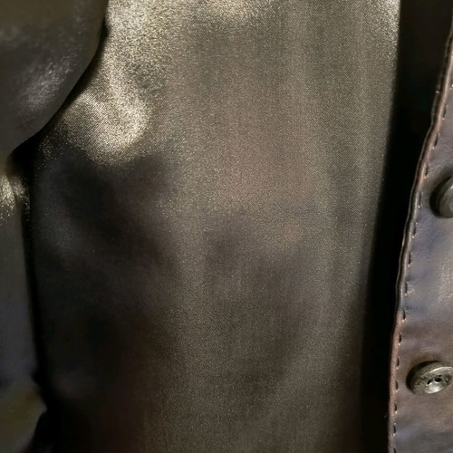 Fullah Sugah leather jacket brown like new, stonewashed