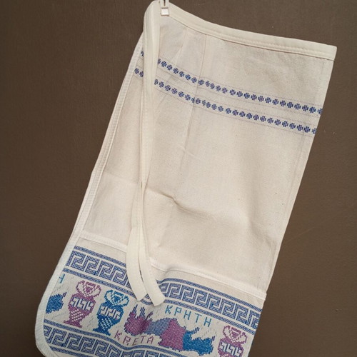 Traditional Woven Waist Apron Crete like new, cotton canvas fabric