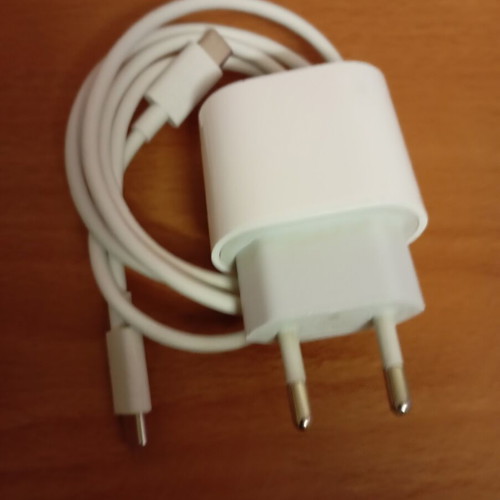 iPhone original charger with USB-C cable
