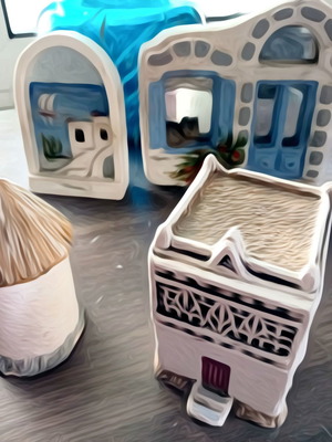 Island handmade decorative items used