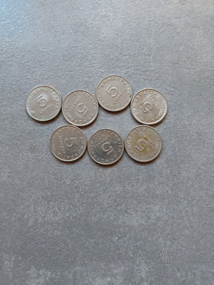 5 drachma coins used