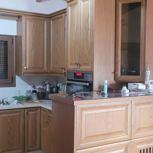 Maisonette furnished with 4 bedrooms, fireplace, garden, view in Ileia