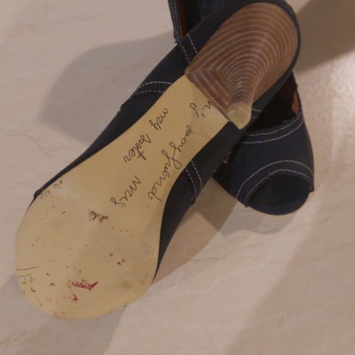 Replay peep-toe blue shoes used, size 38
