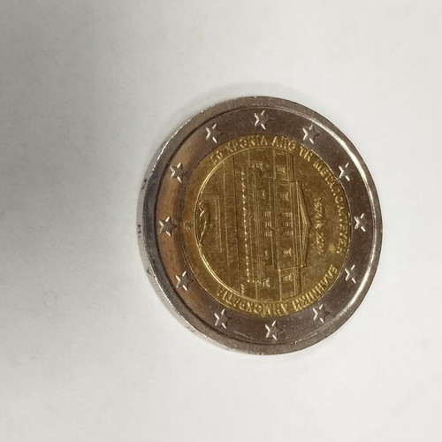 Two Euro Coin 50 Years Since Metapolitefsi, like new