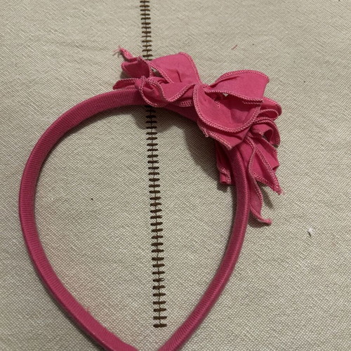Children's fabric hairband pink like new Marasil