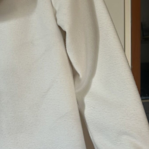 Chief girls' white coat with zipper and detachable hood like new