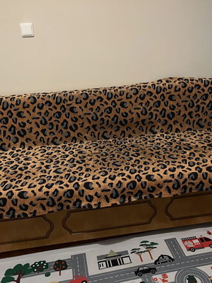 Sofa bed used with storage space, sturdy construction