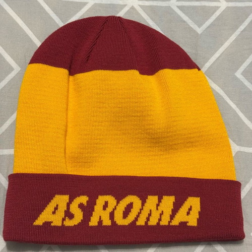 AS Roma Nike beanie burgundy/yellow new, unworn