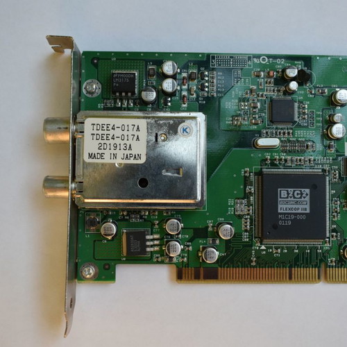TV card used, made in Japan