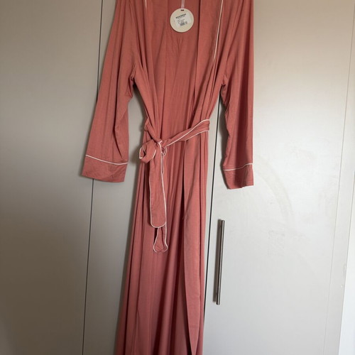 Vivis Malia long robe viscose Tea Rose size L new