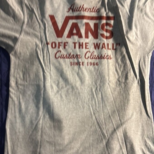 Vans T Shirt Grey Size Medium Like New