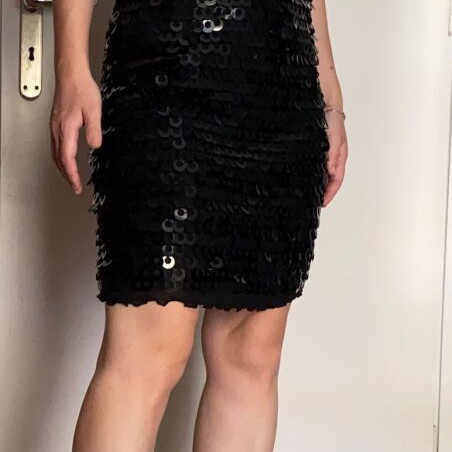 Black evening dress with sequins new