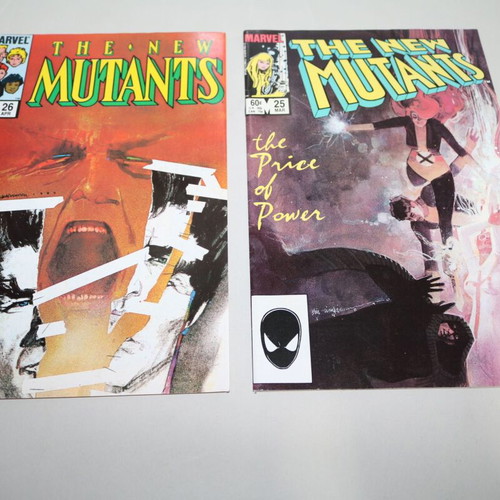 The New Mutants #25 and #26 Marvel comics used