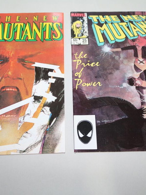 The New Mutants #25 and #26 Marvel comics used