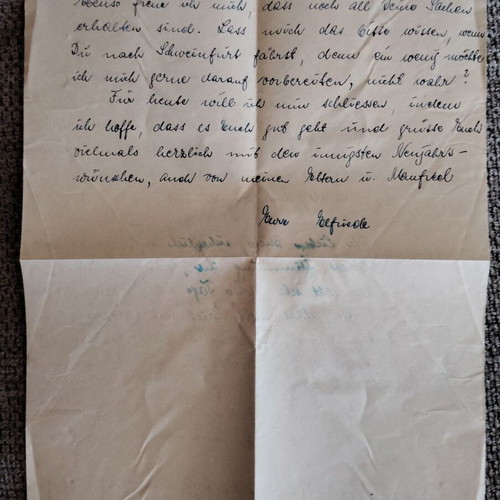 Letter Germany Allied Occupation 1946 Mosbach Baden new