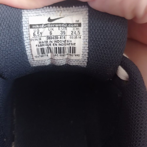 Nike sneakers μεταχειρισμένα, δερμάτινα σουέτ, μέγεθος 39, μπλε
