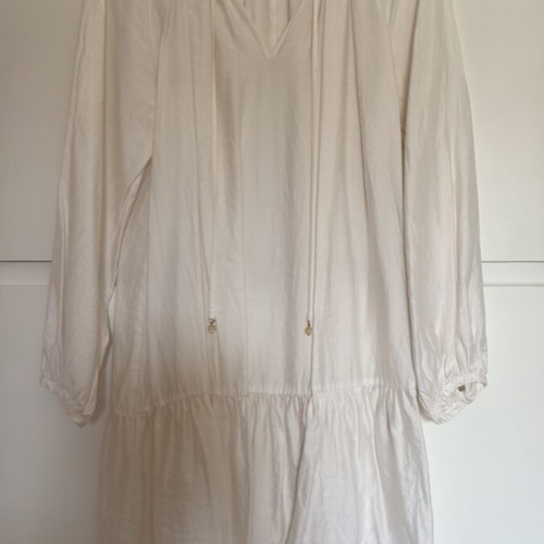 H&M dress size L white like new, loose fit