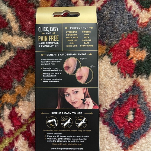 Hollywood Browzer women's facial razor new