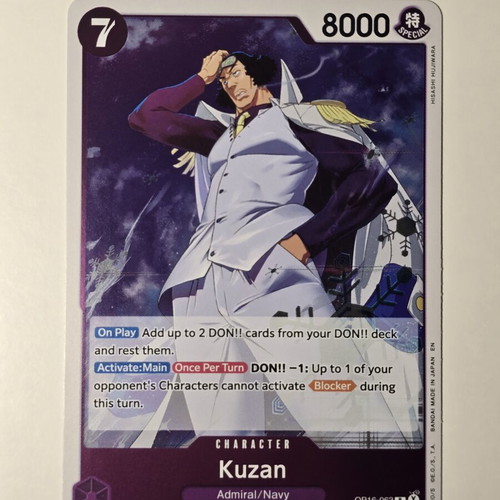 Kuzan One Piece Card Game OP16-063 Rare like new