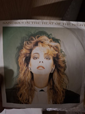 Sandra In the Heat of the Night 45 RPM record