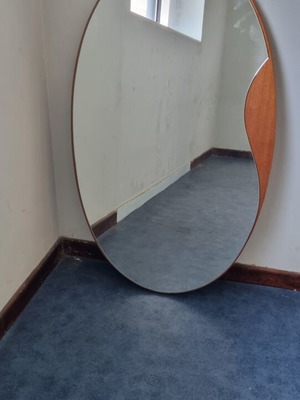 Entry mirror used, cherry wood, 1×0.60 m