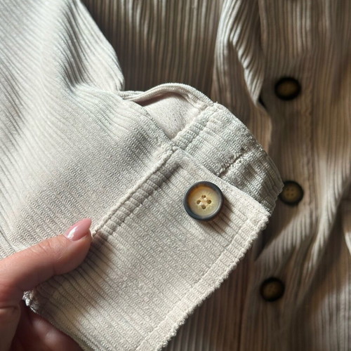 Paranoia beige corduroy jacket new with tags, size M