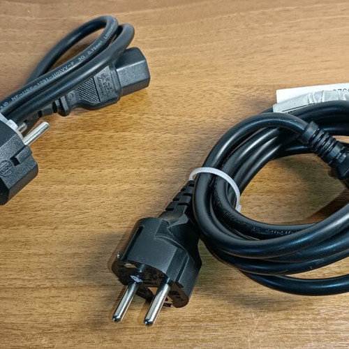 Power cables used, set of 2 pieces