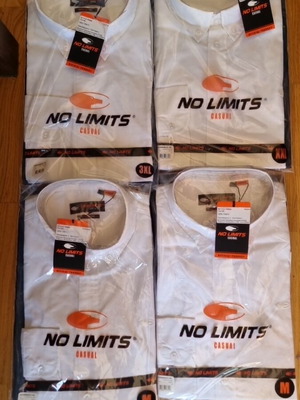No Limits shirt new, white, size L