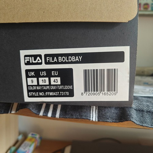 Fila Boldbay athletic shoes new, size 43, brown-white