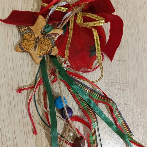 Christmas hanging charms new, set of 3 pieces