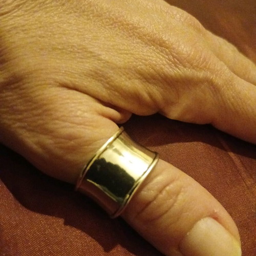 Stainless steel ring like new, silver, size 20.2mm