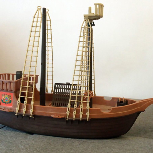 Playmobil 3550 Pirate Ship used with missing parts