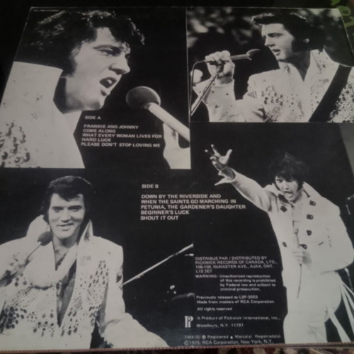 Elvis Presley Frankie & Johnny vinyl like new, rock
