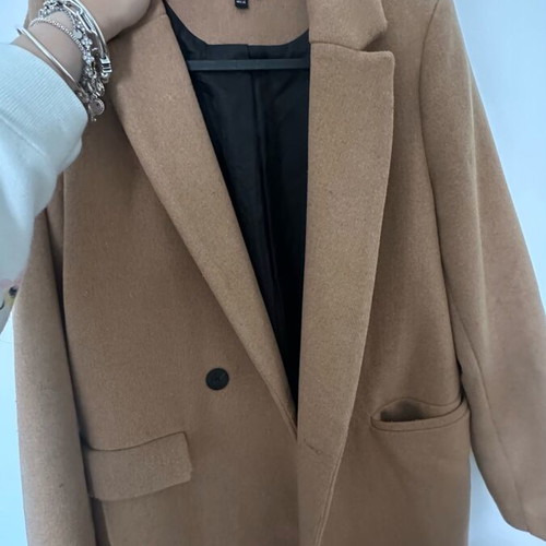 Zara camel brown timeless coat like new