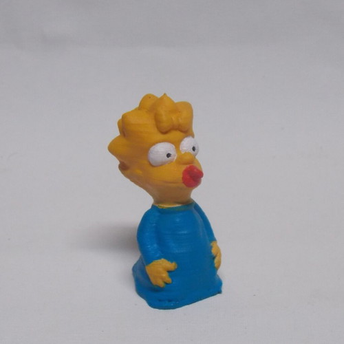 The Simpsons figure like new, hand-painted with acrylics