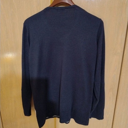 Blouse blue with white stripes like new, size M