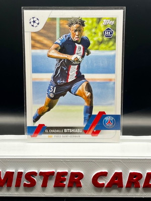 Κάρτα 2022-23 Topps UCC flagship-RC Bitshiabu μεταχειρισμένη, PSG