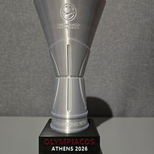 3D Printed Euroleague Trophy Olympiacos 2026 like new