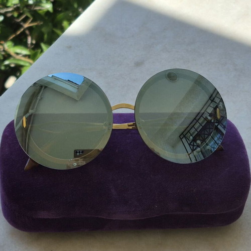 Victoria Beckham vintage oversize sunglasses with round lenses