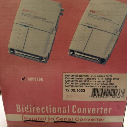Computer parallel to serial port converter, collectible