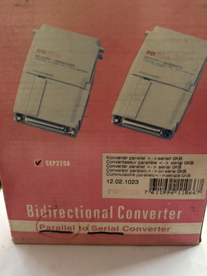 Computer parallel to serial port converter, collectible