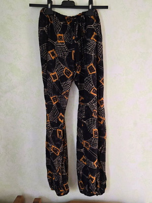 Sithrou pants like new, size M 38 10, black multicolor