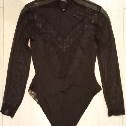 Le Foglie bodysuit with lace and transparency like new, size M/L